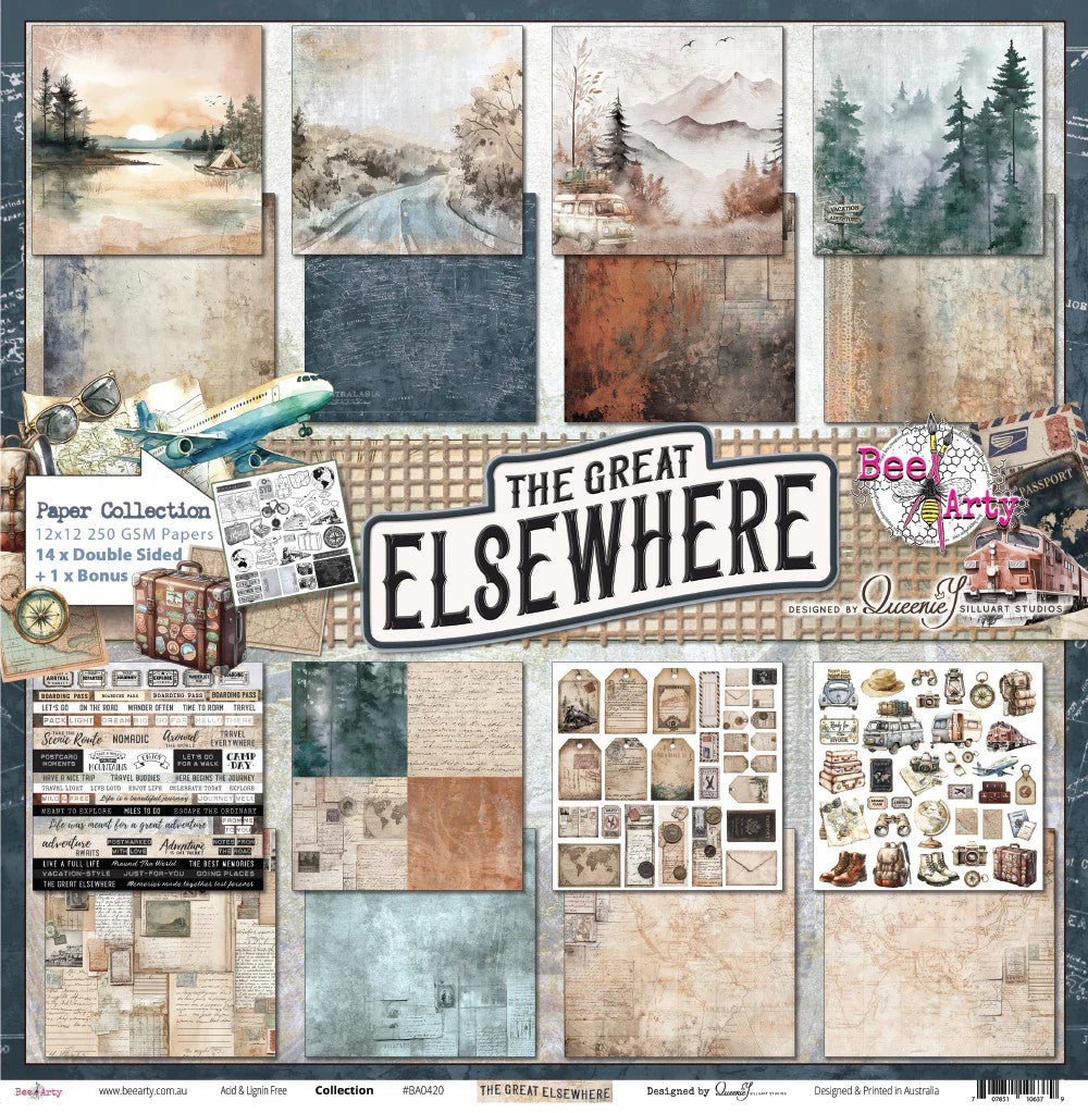 Bee Arty The Great Elsewhere 12"x12" Paper Collection Pack