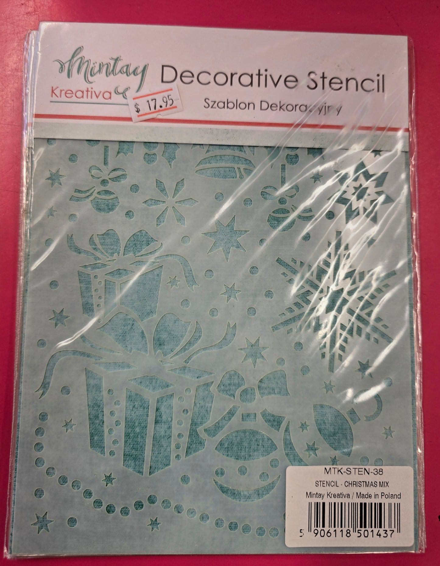 MIntay Decorative Stencil - Christmas Mix