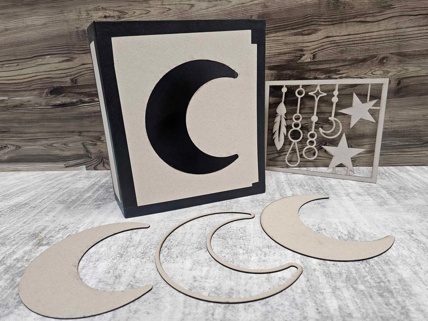 3 Quarter Designs Moon Box Chipboard Album