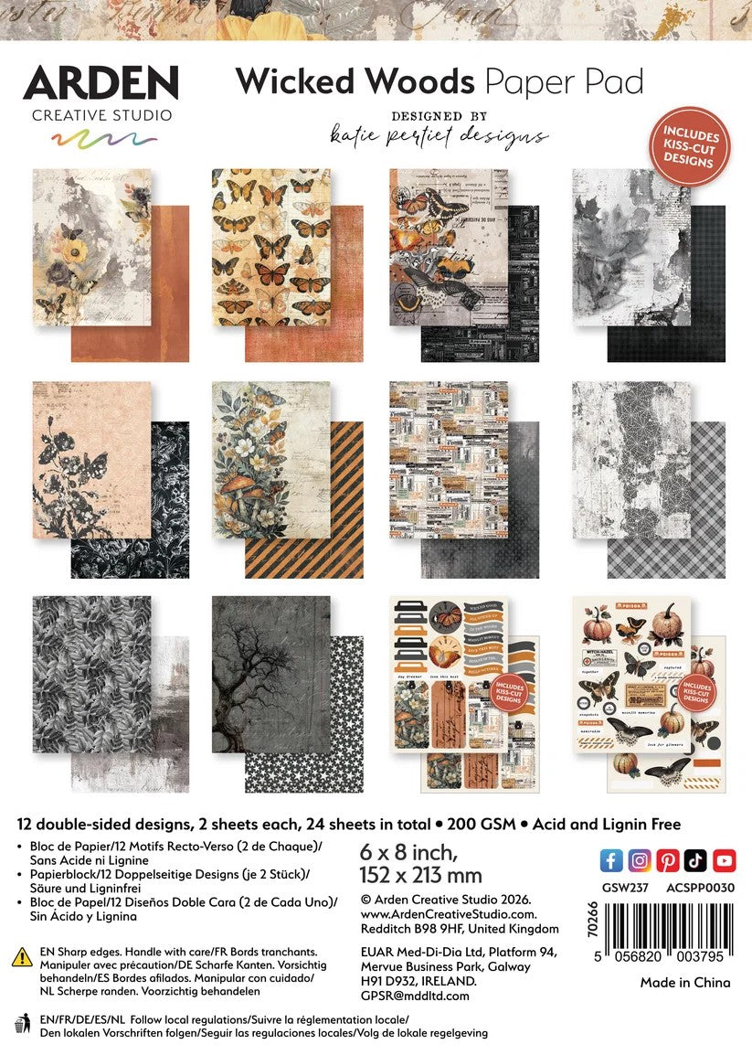 Arden Creative Sudtio Wicked Woods 6"x8" Paper Pad