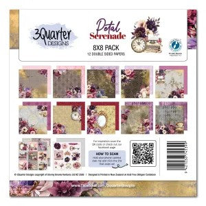 3 Quarter Designs Petal Serenade 8"x8" Paper Collection Pack