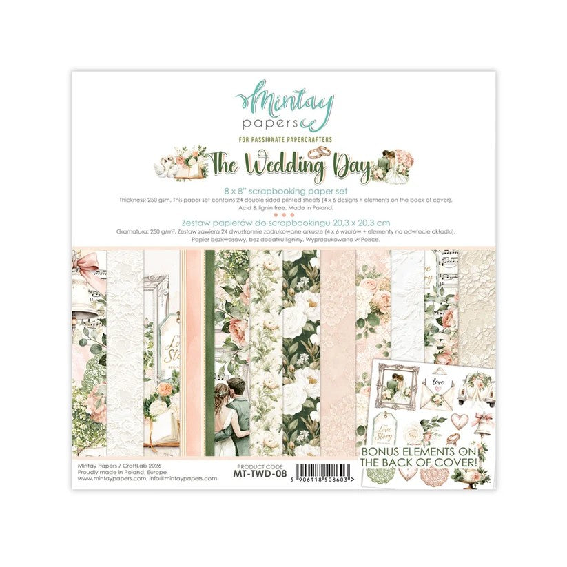Mintay The Wedding Day 8"x8" Paper Collection Pack
