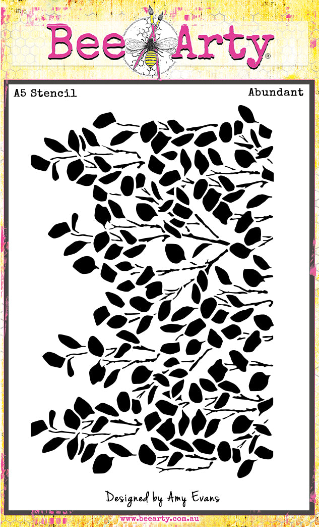Bee Arty Abundant A5 Stencil