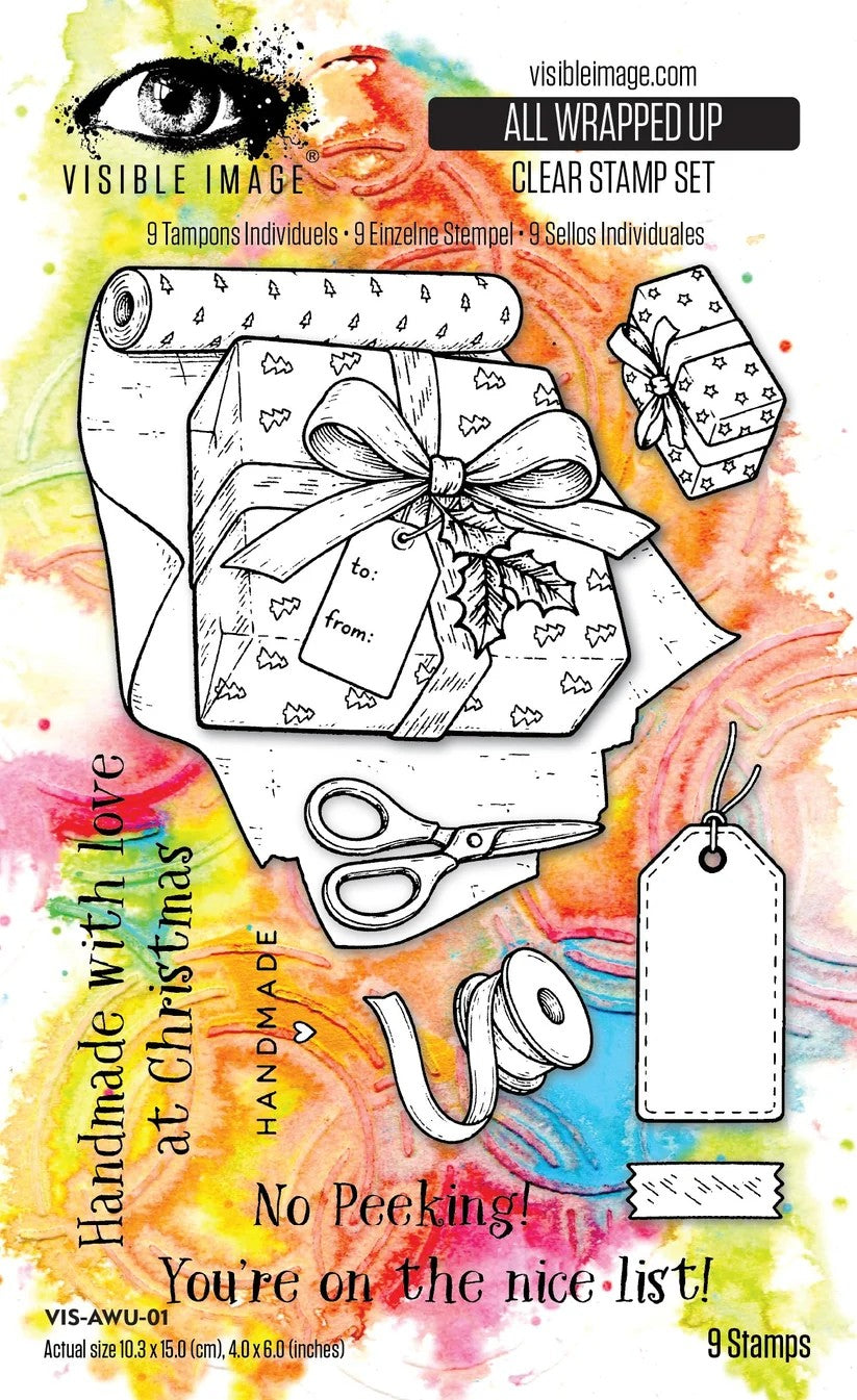 Visible Image All Wrapped Up 6"x4" Stamp Set