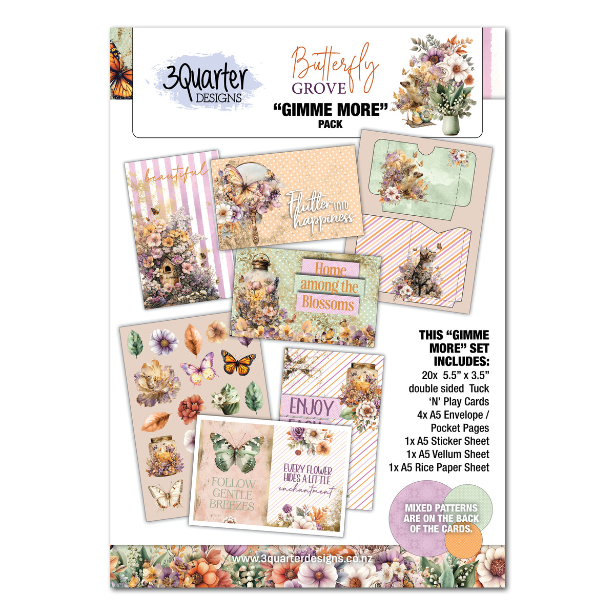 3 Quarter Designs Butterfly Grove Gimme More Pack