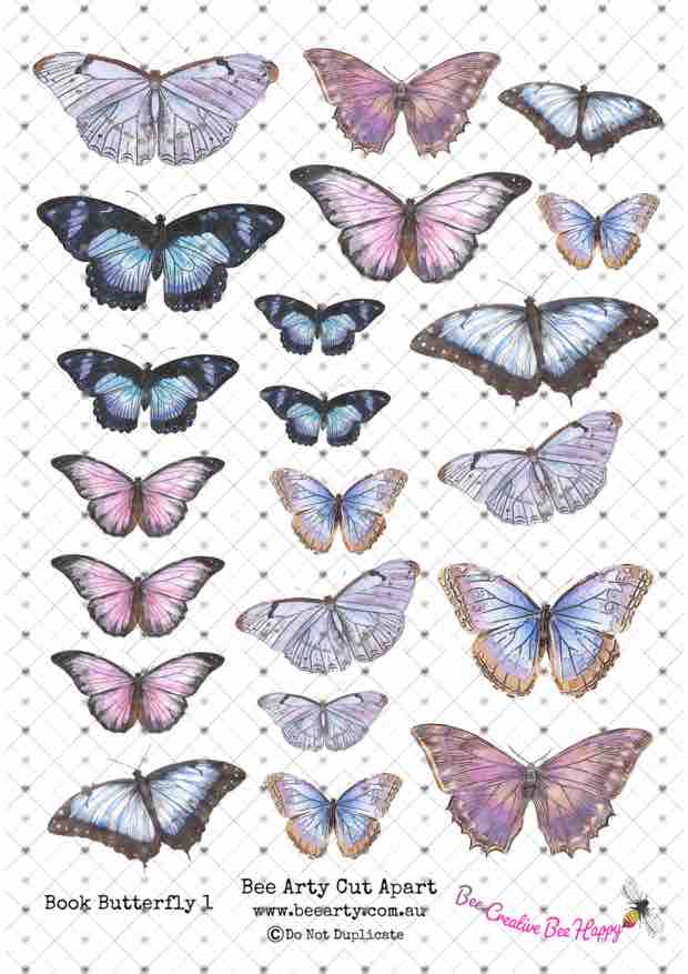 Bee Arty Book Butterfly 1 Cut a Part Sheet