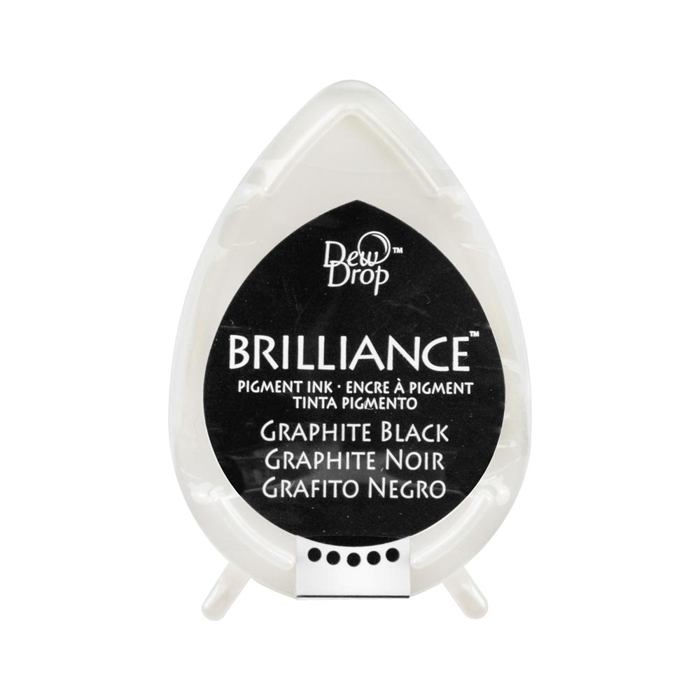 Tsukineko Brilliance Dew Drop Ink Pad - Graphite Black