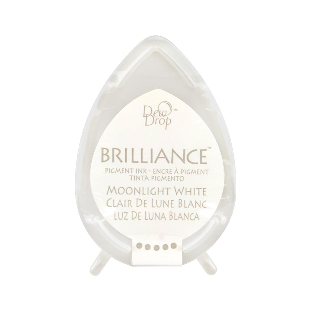 Tsukineko Brilliance Dew Drop Ink Pad - Moonlight White