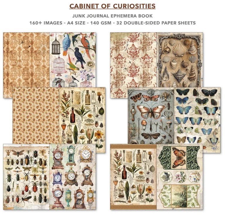 Ciao Bella Cabinet of Curiosities Ephemera Book & Junk Journal