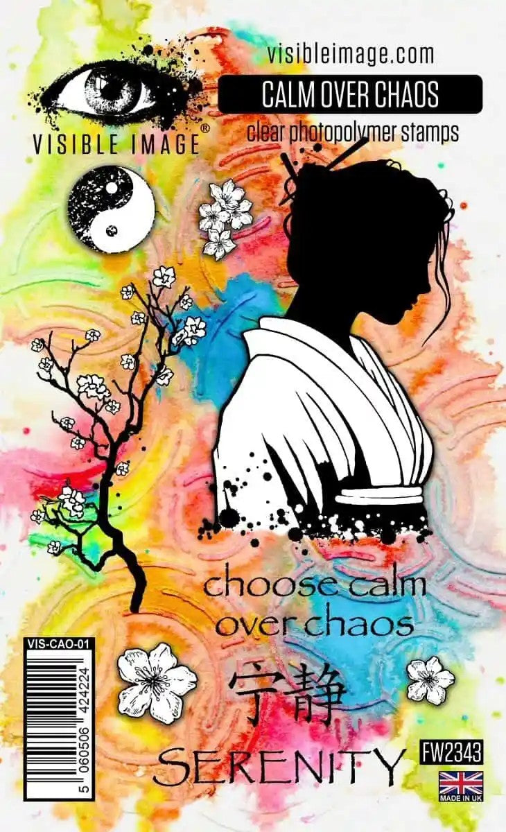 Visible Image Calm Over Chaos Clear Stamp Set