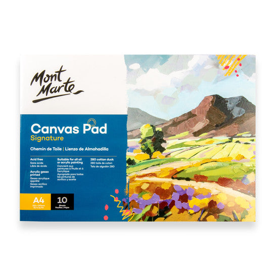 Mont Marte A4 Canvas Pad (10 Sheets)