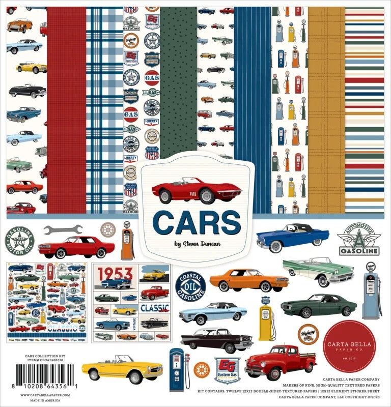 Carta Bella Cars 12"x12" Paper Collection Pack