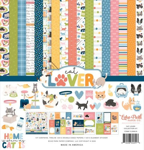 Echo Park Cat Lover 12"x12" Paper Collection Pack