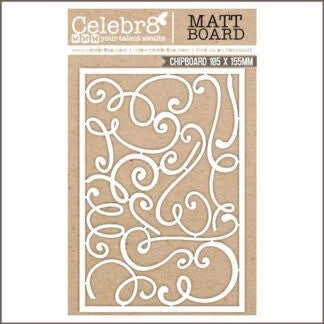 Celebr8 Chipboard Swirl Set