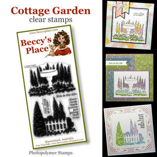 Beccy's Place Cottage Garden Clear Stamp Set (5 Stamps)