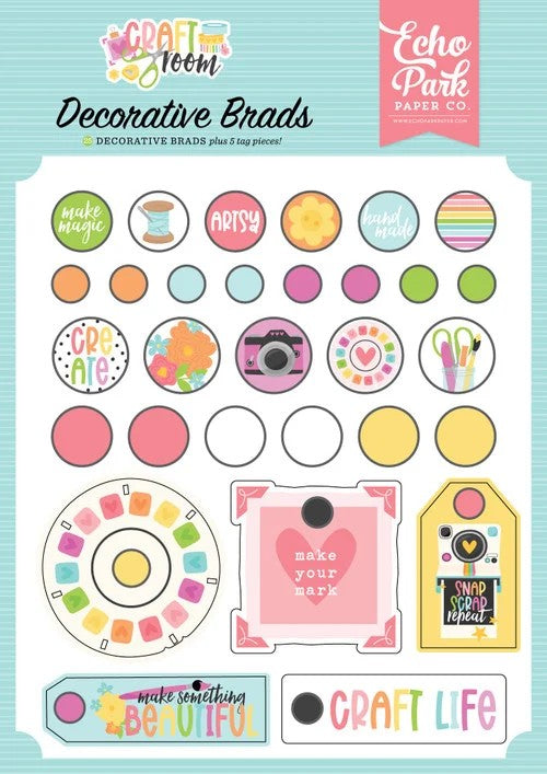 Echo Park Craft Room Decorative Brads