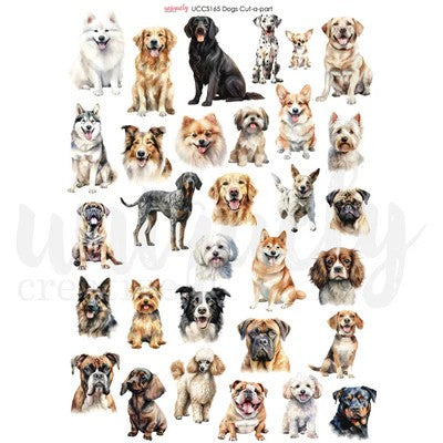 Uniquely Creative Dogs Cut Apart Sheet