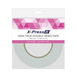 X-Press It High Tack Double Sided Tape - 12mm x 50m