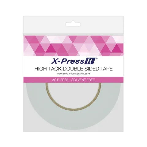 X-Press It High Tack Double Sided 6mm x 50m Tape