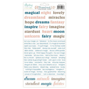 Mintay Dreamland 6"x12" Words Paper Stickers Sheet