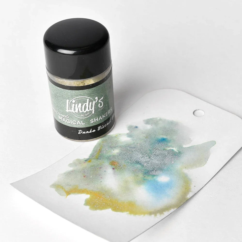 Lindy's Gang Dunka' Biscuit Blue Green Shimmer shaker