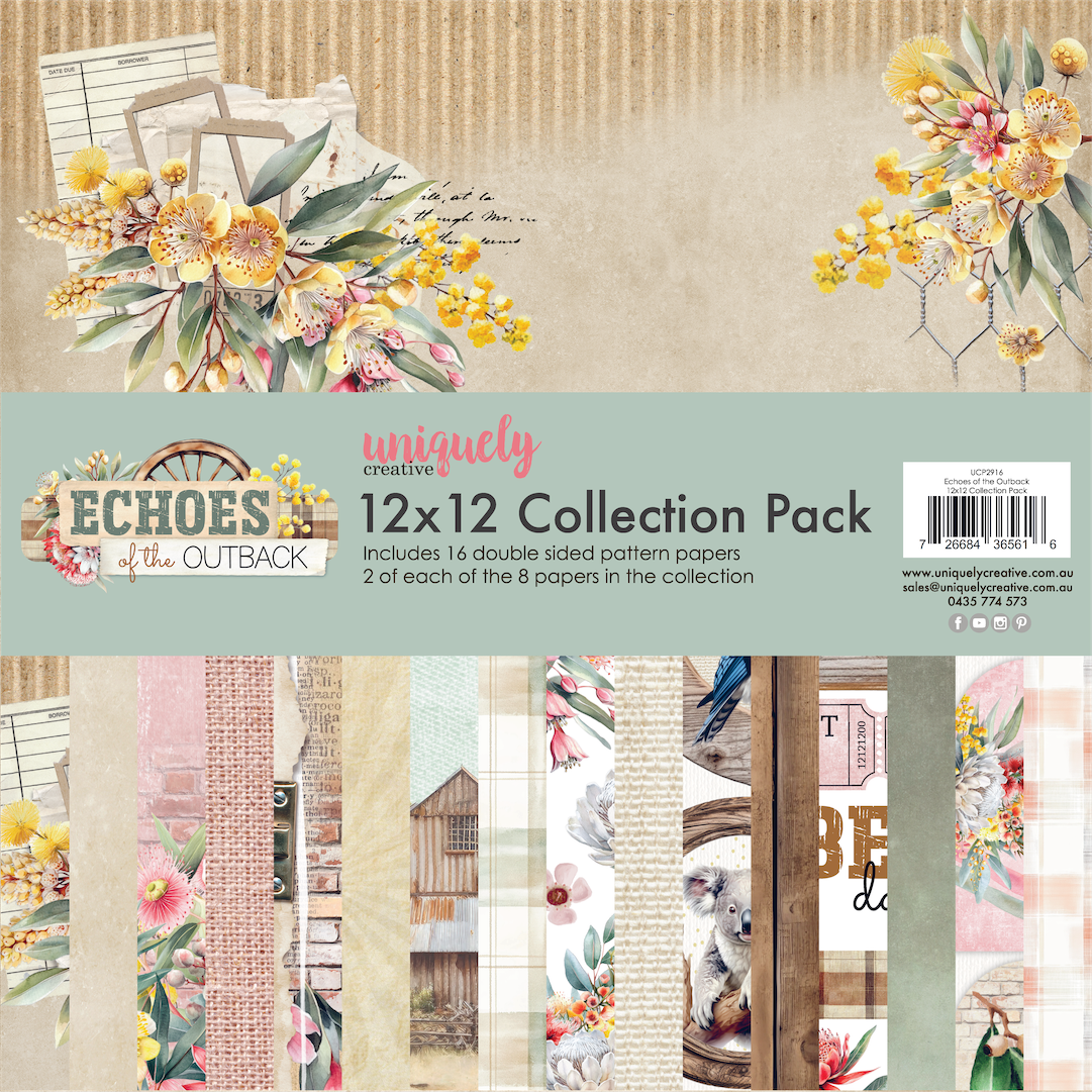 Uniquely Creative Echoes of the Outback 12"x12" Paper Collection Pack