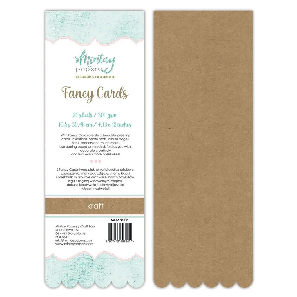 Mintay Fancy Cards Design 2 - Kraft