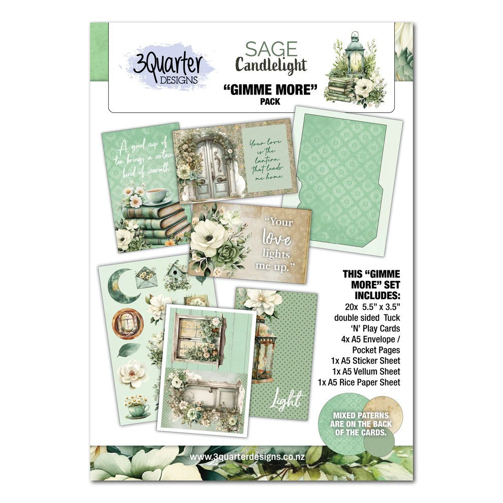 3 Quarter Designs Sage Candlelight Gimme More Pack