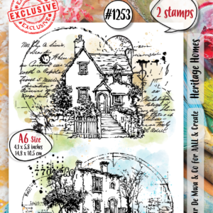AALL & Create Heritage Homes A6 Clear Acrylic Stamp Set (2 Stamps)