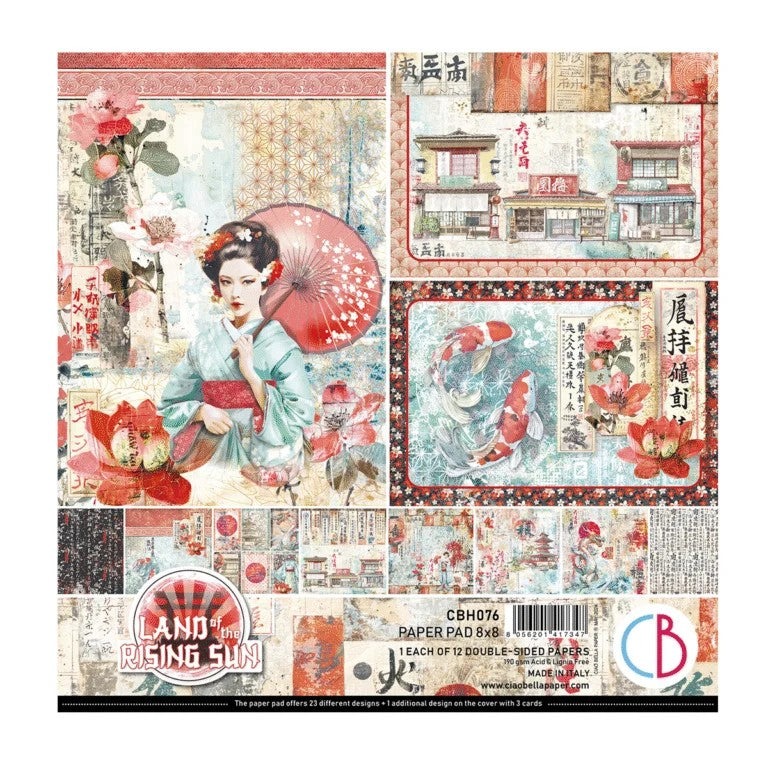 Ciao Bella Land of the Rising Sun Pad 8″x8″ 12/Pkg