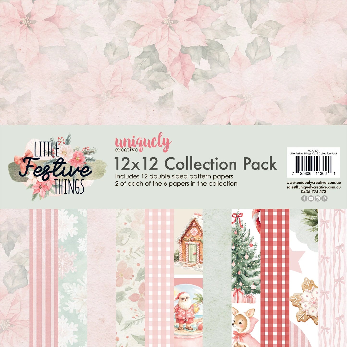 Uniquely Creative Little Festive Things 12"x12" Paper Collection Pack