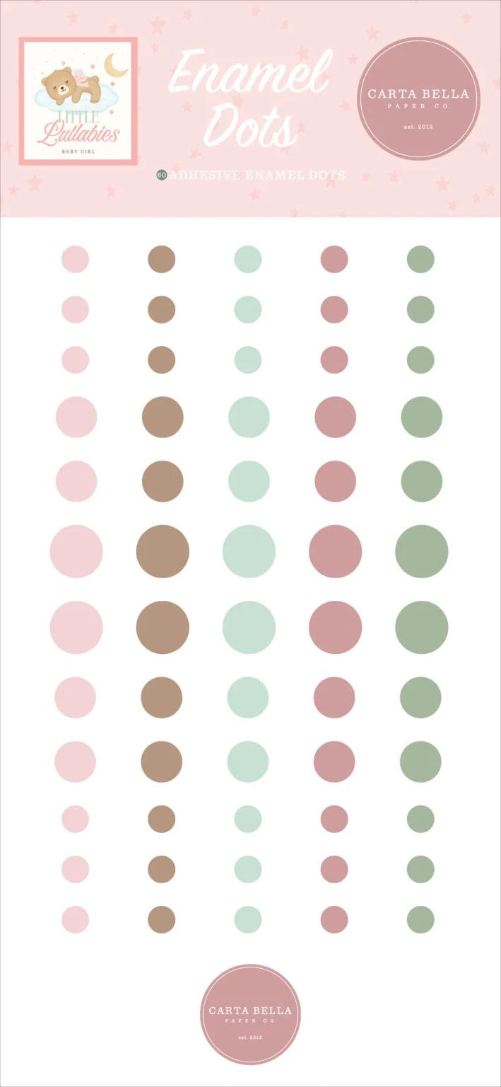 Carta Bella Little Lullabies Baby Girl Enamel Dots