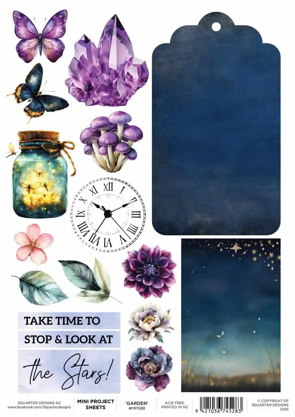 3 Quarter Designs Garden Mini Project Sheet
