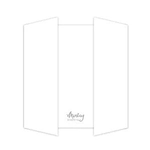 MIntay Basic Gatefold Card Base - White (5 pieces)