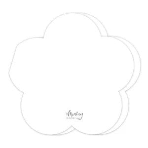 Mintay Basic Flower Card Base - White (5 pieces)