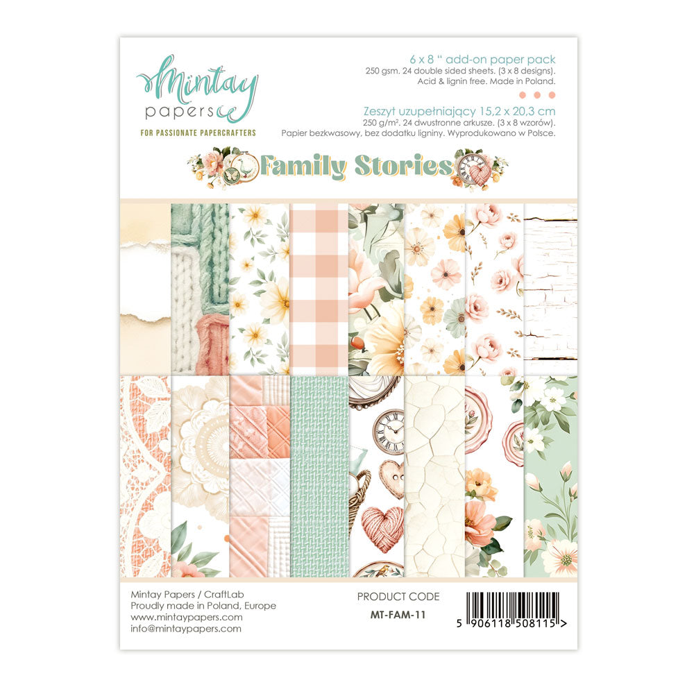 Mintay Family Stories 6"x8" Paper Pad