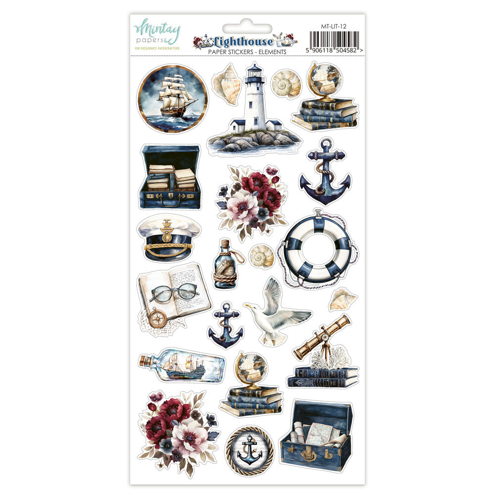 Mintay Paper Stick Sheet - Elements - Lighthouse
