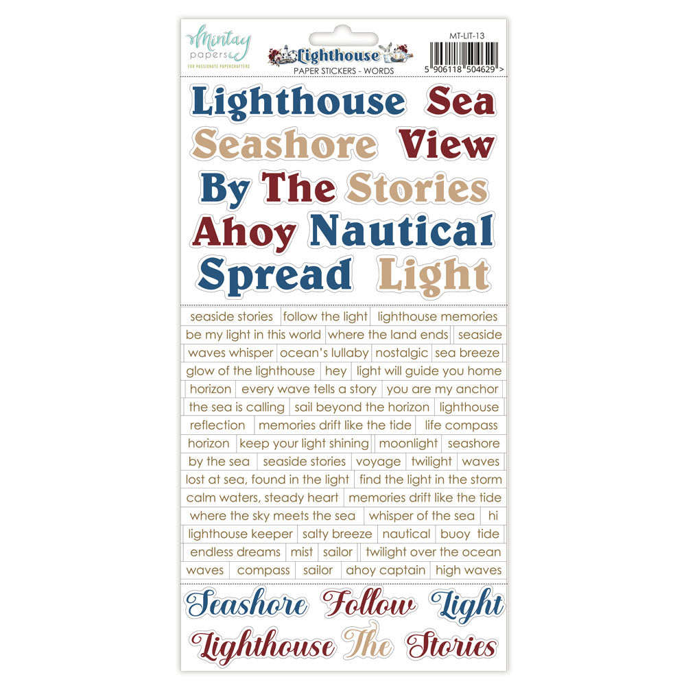 Mintay Paper Stickers - Words - Lighthouse
