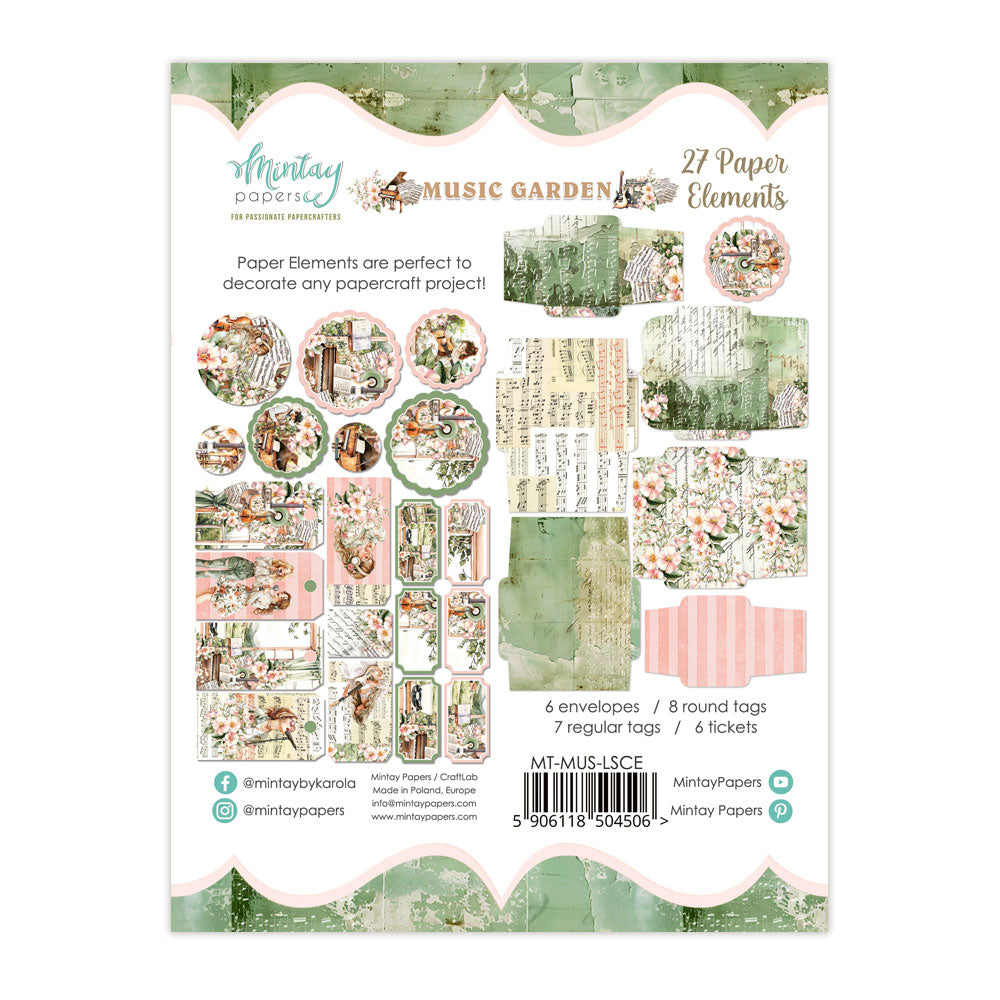 Mintay Paper Elements - Music Garden