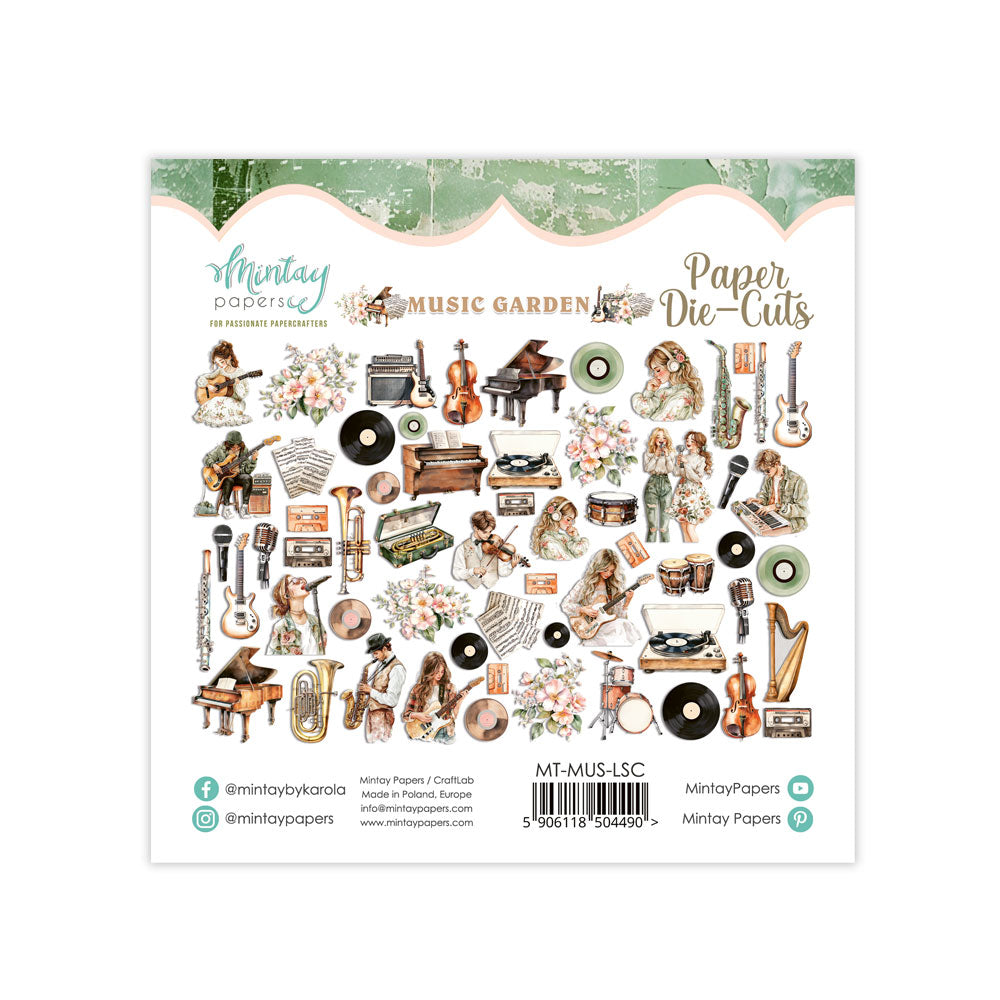 Mintay Paper Die Cuts - Music Garden
