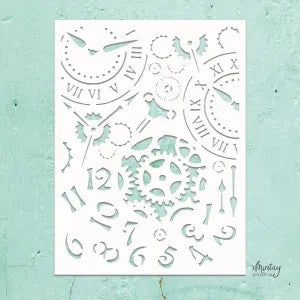 Mintay Kreative Stencil - Clocks and Cogs Mixed 7