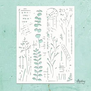 Mintay Kreativa Stencil - Garden Leaves - Mixed 9