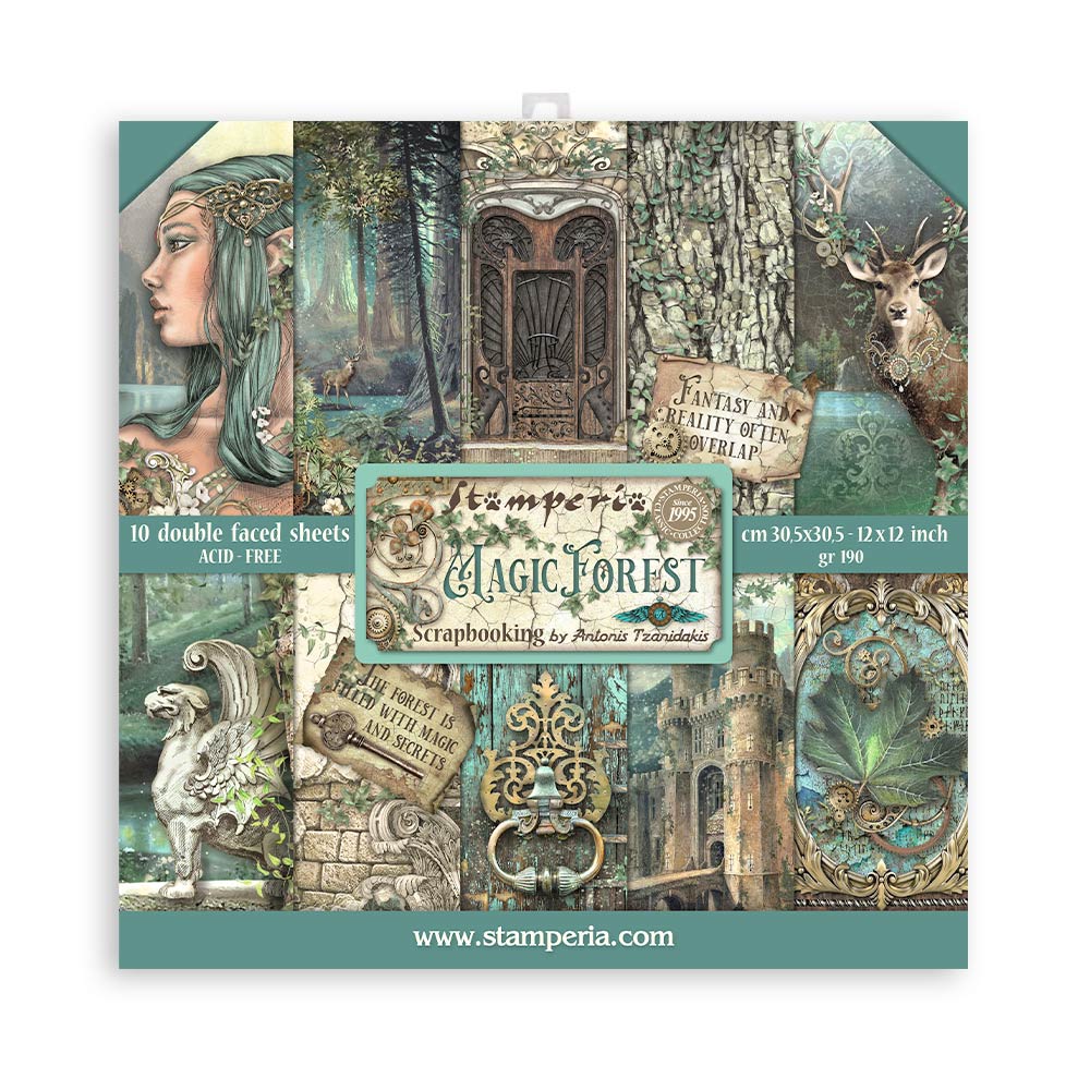 Stamperia 12"x12" Paper Collection - Magic Forest