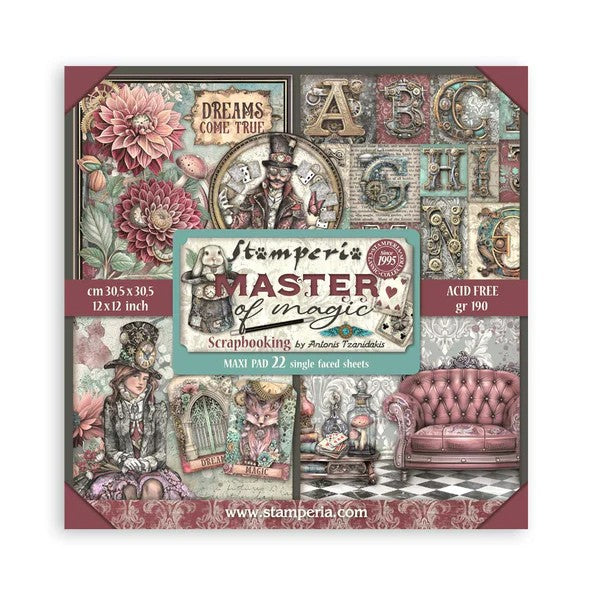 Stamperia - Master of Magic 12”X12” Single Face 22 sheets