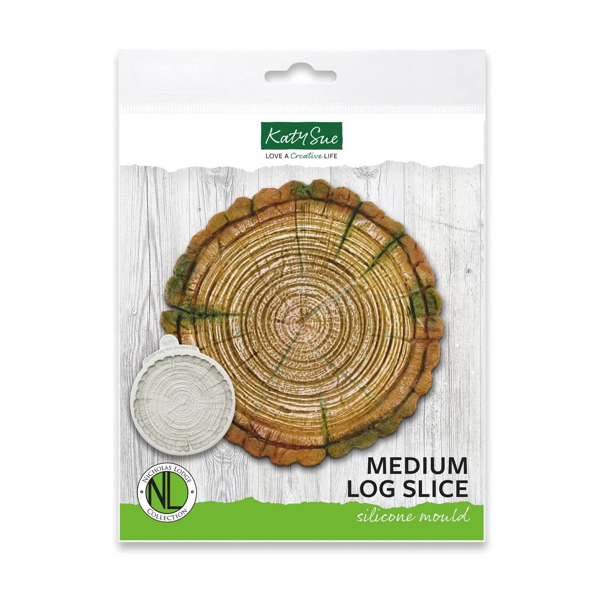 Katy Sue Medium Log Slice Silicone Mould