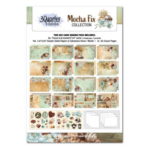 3 Quarter Designs Mocha Fix 6"x4" Card Making Pack