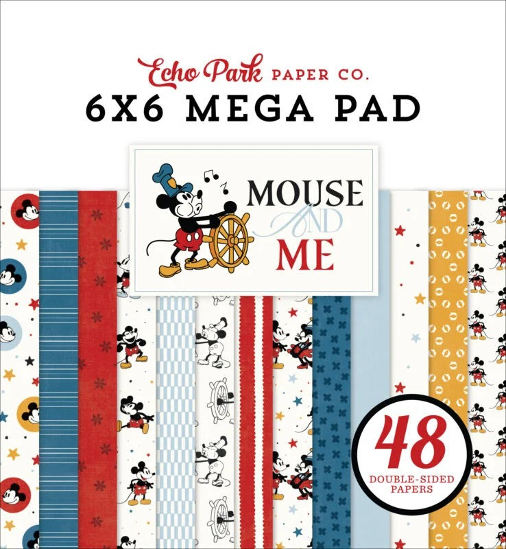 Echo Park Mouse and Me 6"x6" Mega Paper Pad