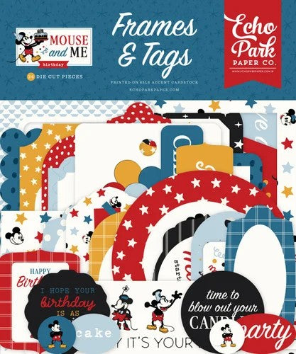 Echo Park Mouse and Me Birthday Frames & Tags