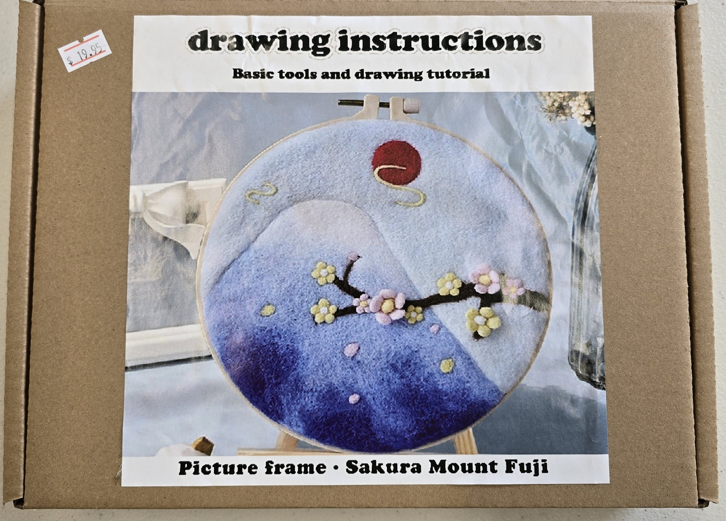 Needle Felting Picture Kit - Sakura Mount Fuji
