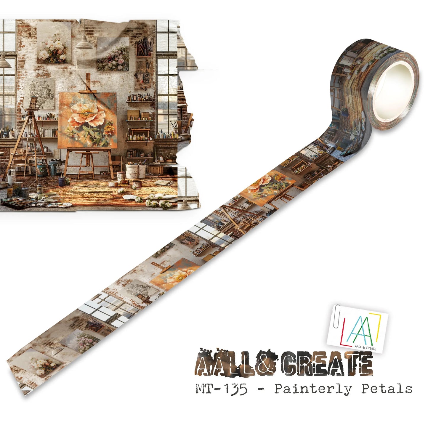 AALL & Create Washi Tape - Painterly Petals